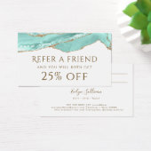 Beweiskarte Aquamarine Agate (Schreibtisch)