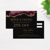 Beweiskarte "burgundy agate" (Schreibtisch)