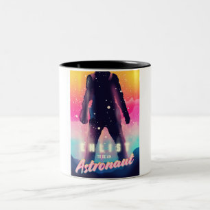 Bewerben Sie sich als Astronaut Zweifarbige Tasse