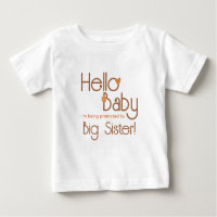 Bewerbung für Big Sister Hello Baby Retro
