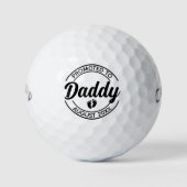 Bewerbung für Daddy Personalisiert Baby Ankündigun Golfball (Vorderseite)