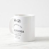 Bewerbung für die GrandMa-Tasse der Schwangerschaf Kaffeetasse (Vorderseite Links)