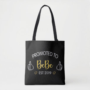 Bewerbung für die Schwangerschaftsankündigung Tasche