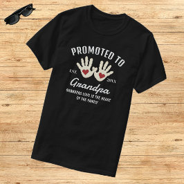 Bewerbung für Grandpa Baby Handprints Persönliches T-Shirt
