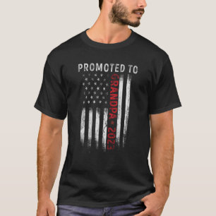 Bewerbung für Großvater 2023 US-Flagge neuer Großv T-Shirt
