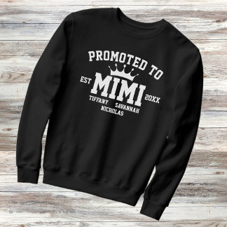 Bewerbung für MIMI-Est-Jahr-Großkinder-Namen Sweatshirt