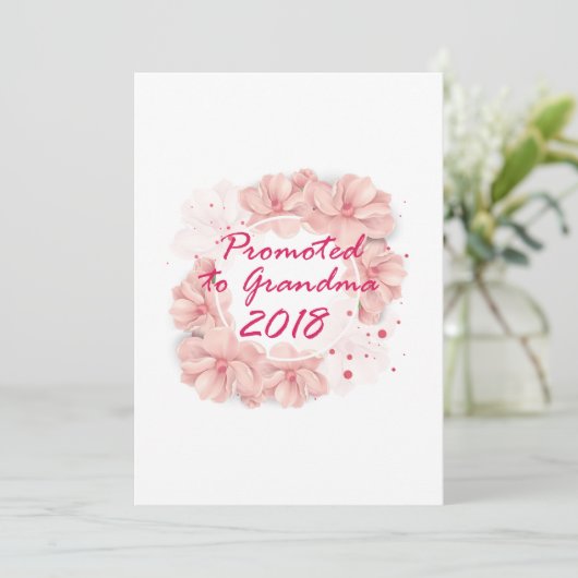 Bewerbung für Oma 2018 Großopma als Geschenke (Stehend Vorderseite)