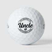 Bewerbung für Onkel Custom Baby Ankündigung Golfball (Vorderseite)