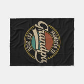 Bewerbung für Opa 2026 Neuer Großvater Baby Anno Fleecedecke (Vorderseite (Horizontal))