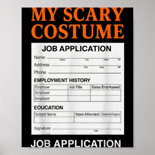 Bewerbung Lustiges Y Halloween Kostüm Streich Oder Poster