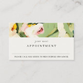 Bewerbung von Boho Green Pink Painted Floral Visitenkarte (Vorderseite)