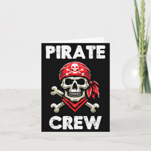 Bewerte Crew Totenkopf Lustig Passend Männer Fraue Karte