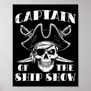 Bewerte Kapitän des Schiffes Show Lustiger Humor P Poster