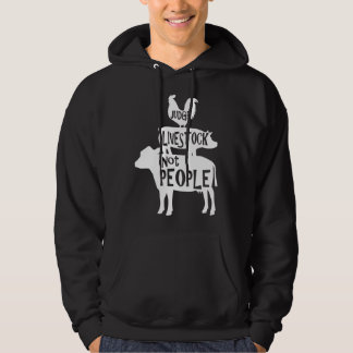 Bewerte Nutztiere Nicht Menschen Huhn Schwein Rind Hoodie