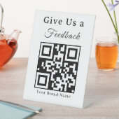 Bewerten Sie einen QR-Code Geschäftspodiumsschild Sockelschild (In Situ)