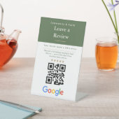 Bewerten Sie QR-Code-Schilder | Google-Bewertung | Sockelschild (In SItu)