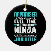 Bewerter Funny Job Beruf Beruf Beruf Keramik Ornament (Vorne)