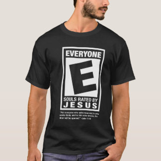 bewertetes E für Mann-T-Shirt T-Shirt