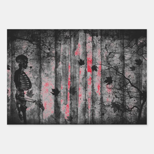 BEWERTETES HALLOWEEN Wrapping Paper Sheet-Set von Geschenkpapier Set (Vorderseite 2)