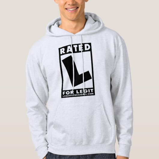 Bewertetes L Hoodie (Vorderseite)