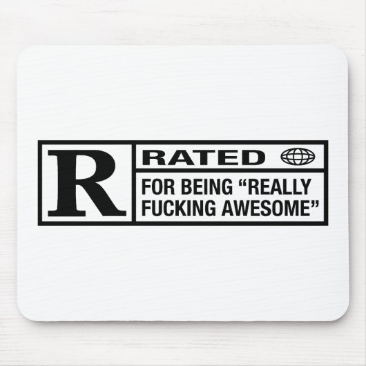 Bewertetes R für Sein fantastisch Mousepad (Vorne)