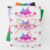 BEWERTETES SCHNEEFLAKE-Wrapping Paper Geschenkpapier Set (Beispiel)