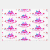 BEWERTETES SCHNEEFLAKE-Wrapping Paper Geschenkpapier Set (Vorderseite)