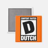 Bewertung D: Niederländisch Magnet (Vorderseite/Rückseite)
