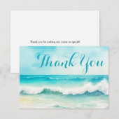 Bewertung der Crew von Wasserfarben-Kreuzfahrtschi Dankeskarte (Vorne/Hinten)