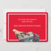 BEWERTUNG DER DINGE Eigenes Halloween Geburtstag (Rückseite)