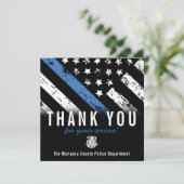 Bewertung der Flaggenangabe für die Blaue Linie de Dankeskarte (Stehend Vorderseite)