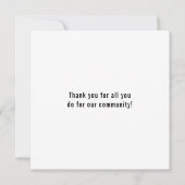 Bewertung der Flaggenangabe für die Blaue Linie de Dankeskarte (Rückseite)