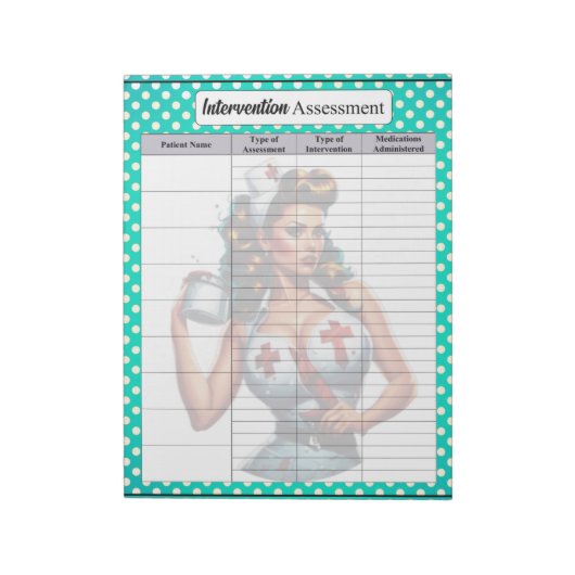 Bewertung der gesegneten Krankenpflege Notizblock (Rotiert)