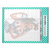 Bewertung der gesegneten Krankenpflege Notizblock (Vorderseite)