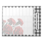 Bewertung der Intervention durch Schwarz/Weiß Notizblock (Vorderseite)