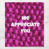 Bewertung der Kundenmitarbeiter in "Business Pink  Weinetikett (Einzelnes Label)