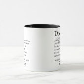 Bewertung der personalisierten Doktordefinition Tasse (Zentrum)