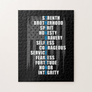 Bewertung der Polizei für die Strafverfolgungsfla Puzzle