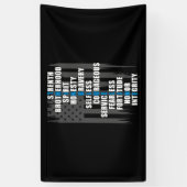 Bewertung der Polizei für die Strafverfolgungsflag Banner (Vertikal)