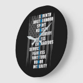 Bewertung der Polizei für die Strafverfolgungsflag Große Wanduhr (Winkel)