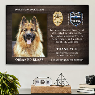 Bewertung der Rekrutierung von Polizeihunden K9 Of Acryl Wandkunst