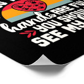 Bewertung der Sozialarbeiter in der Schule Retro S Poster (Ecke)