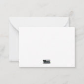 Bewertung der Strafverfolgung durch einen Polizeib Mitteilungskarte (Rückseite)