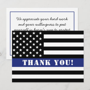 Bewertung der Strafverfolgung durch einen Zollbeam Dankeskarte