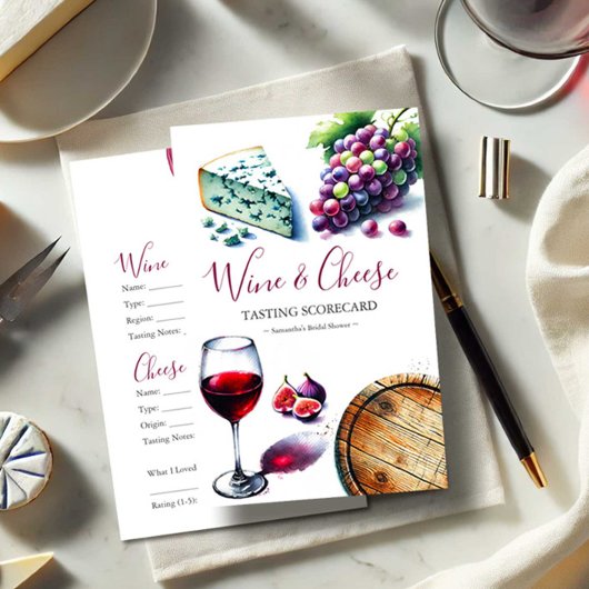 Bewertung der Weinprobe Flyer