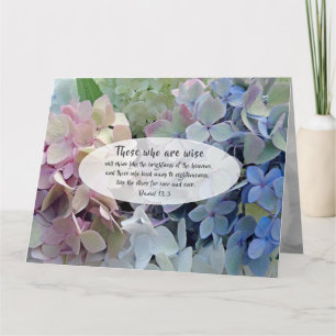 Bewertung der Weisheit-Hydrangeas-Pastor Karte
