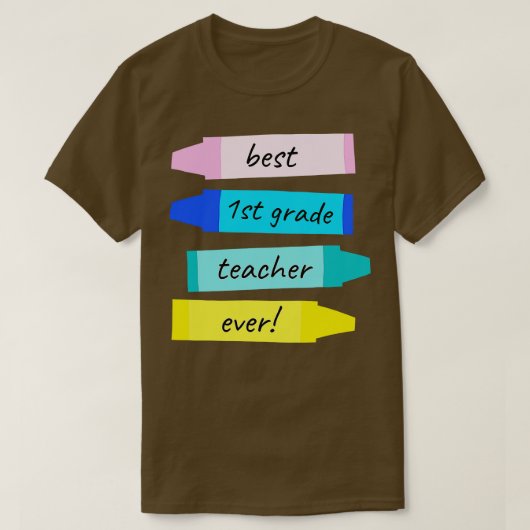 Bewertung des besten Lehrers der ersten Klasse je  T-Shirt (Design vorne)