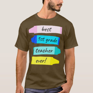 Bewertung des besten Lehrers der ersten Klasse je T-Shirt