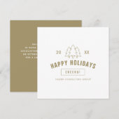 Bewertung des Firmenlogo-Kunden Feiertagskarte (Vorne/Hinten)