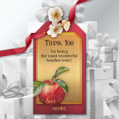 Bewertung des Red Apple Lehrers Geschenkanhänger